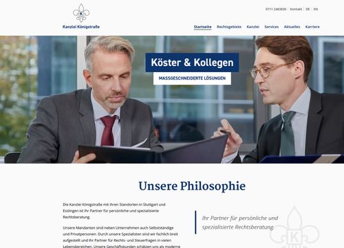 captura de pantalla de la web kanzlei-koenigstrasse.de